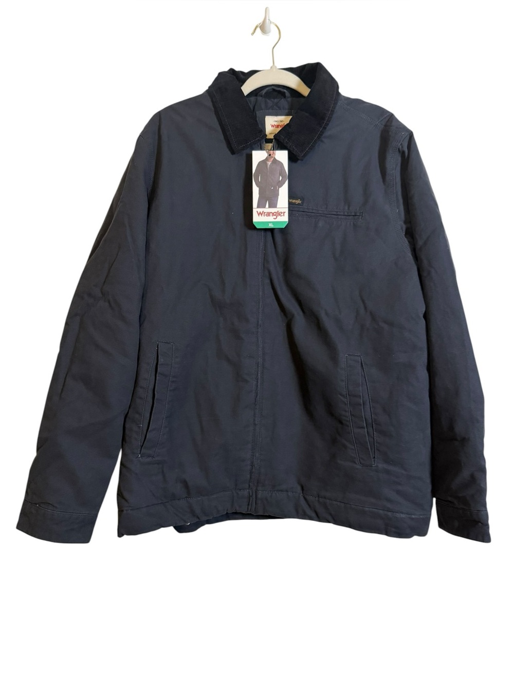 Wrangler Jacket Mens Glenrock Canvas Work Chore Coat Full Zip 
XL